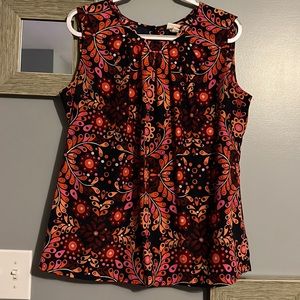 Paisley sleeveless blouse
